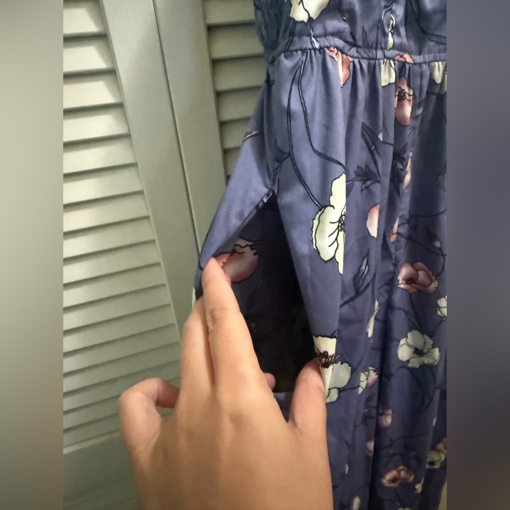 Band of Gypsies Purple Floral Jumpsuit - Picture 3 of 6